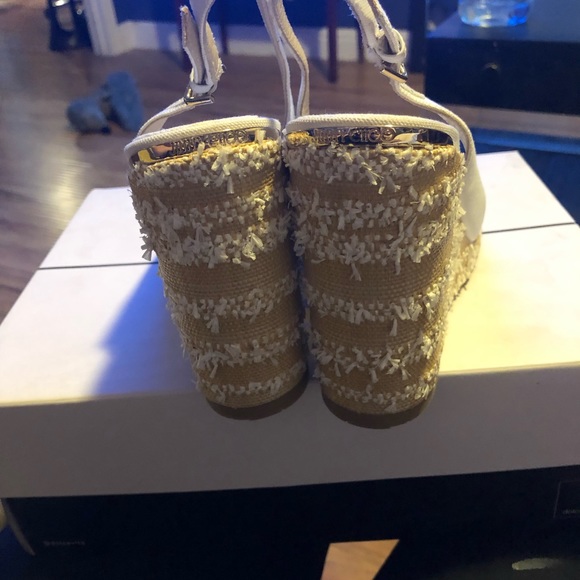 NWOT jimmy Choo white wedges sz 40 - Picture 3 of 5